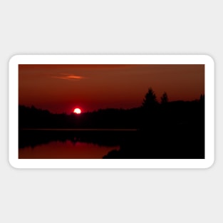 Sunset on Algonquin Park Sticker